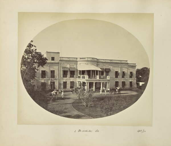 2 Middleton Street; Calcutta, West Bengal, India, Asia; April 1870; Albumen silver print