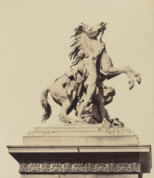 Cheavaux de Marly, No. 73, Édouard Baldus, French, born Germany, 1813 - 1889, Paris, France; 1860s; Albumen silver print
