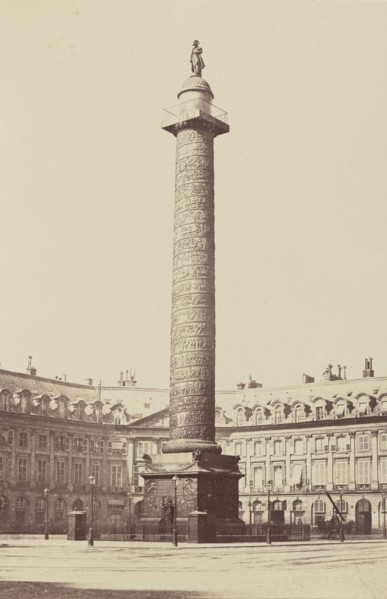 Colonne Vendôme, No. 30, Édouard Baldus, French, born Germany, 1813 - 1889, Paris, France; 1860s; Albumen silver print