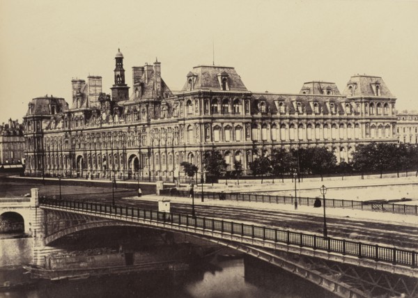 Hôtel de Ville, No. 41, Édouard Baldus, French, born Germany, 1813 - 1889, Paris, France; 1860s; Albumen silver print