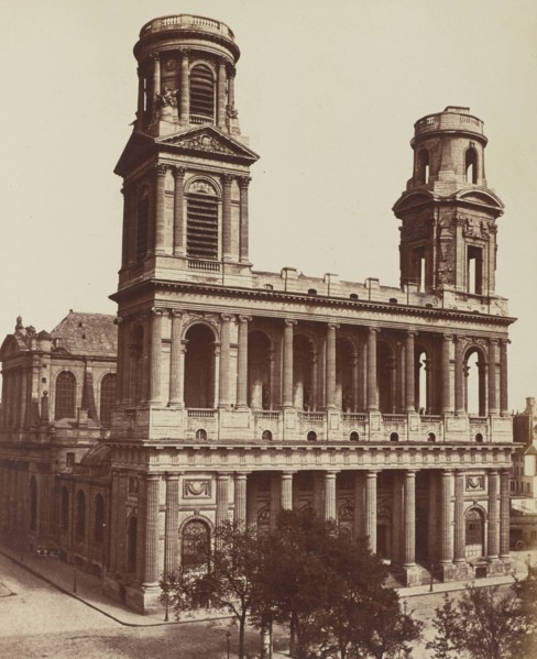 Saint Sulpice, No. 94, Édouard Baldus, French, born Germany, 1813 - 1889, Paris, France; 1860s; Albumen silver print