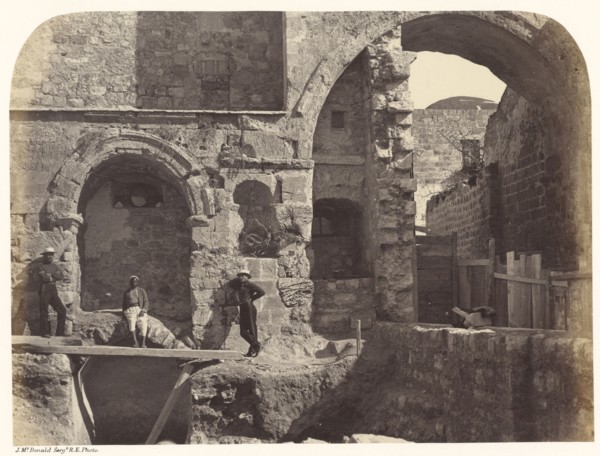 Ecce Homo Arch; Sgt. James M. McDonald, English, 1822 - 1885, Israel; 1865; Albumen silver print