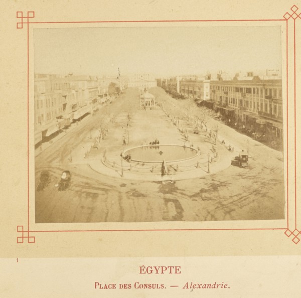 Place des Consuls. - Alexandrie; Félix Bonfils, French, 1831 - 1885, Alais, France; about 1878; Albumen silver print