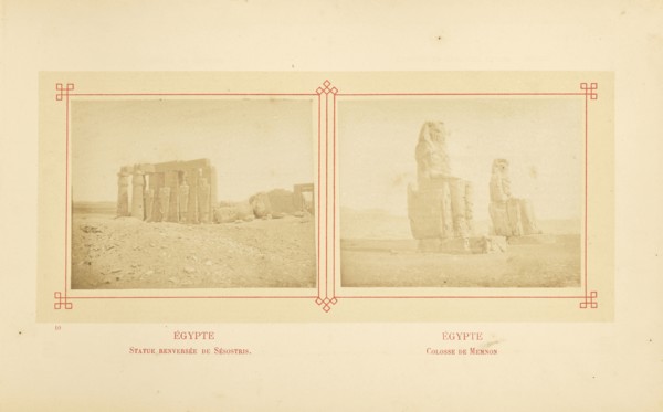 Statue renversée de Sésostris; Félix Bonfils, French, 1831 - 1885, Alais, France; about 1878; Albumen silver print