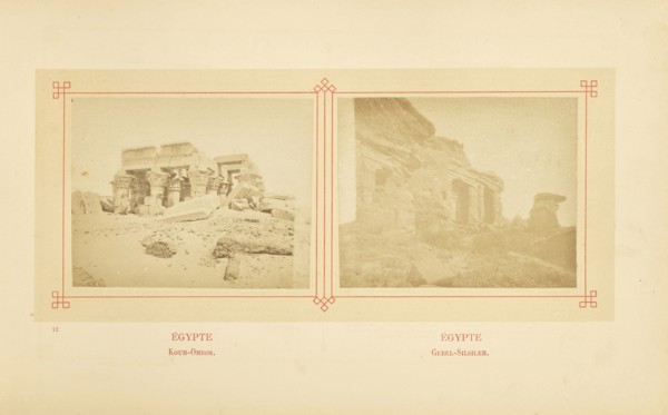 Koum-Ombos; Félix Bonfils, French, 1831 - 1885, Alais, France; about 1878; Albumen silver print