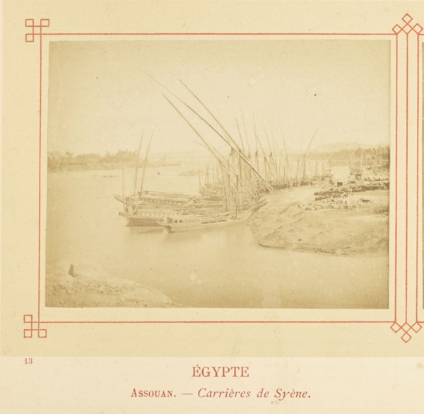 Assouan. - Carrières de Syène; Félix Bonfils, French, 1831 - 1885, Alais, France; about 1878; Albumen silver print