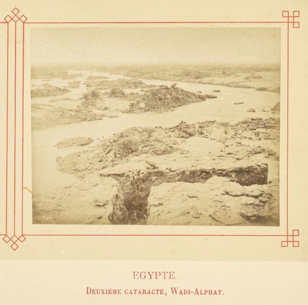 Deuxième cataracte, Wadi-Alphat; Félix Bonfils, French, 1831 - 1885, Alais, France; about 1878; Albumen silver print