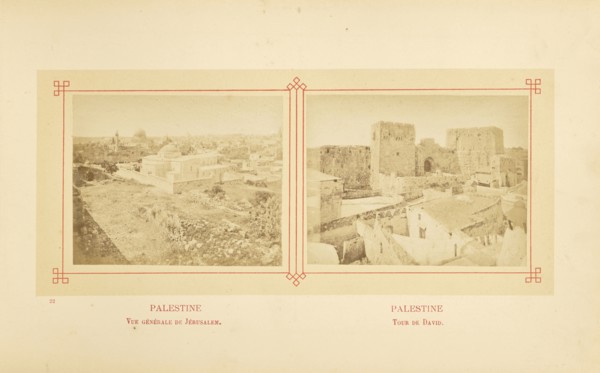 Vue générale de Jérusalem; Félix Bonfils, French, 1831 - 1885, Alais, France; about 1878; Albumen silver print