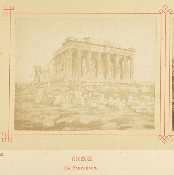Le Parthénon; Félix Bonfils, French, 1831 - 1885, Alais, France; about 1878; Albumen silver print