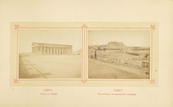 Temple de Thésée; Félix Bonfils, French, 1831 - 1885, Alais, France; about 1878; Albumen silver print