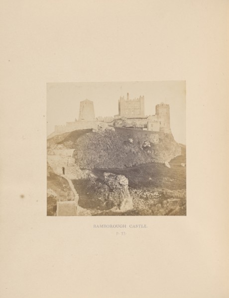 Bamborough Castle; Thomas Annan, Scottish,1829 - 1887, London, England; 1866; Albumen silver print