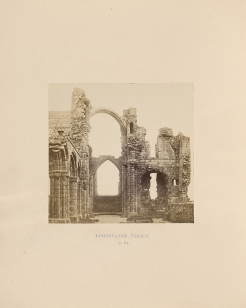 Lindisfarne Priory; Thomas Annan, Scottish,1829 - 1887, London, England; 1866; Albumen silver print