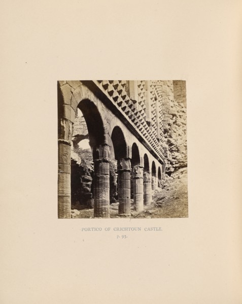 Portico of Crichtoun Castle; Thomas Annan, Scottish,1829 - 1887, London, England; 1866; Albumen silver print