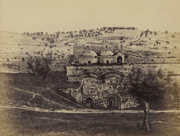 Jerusalem, The Mount of Olives from the Mosk of the Dome of the Rock; Francis Bedford, English, 1815,1816 - 1894, London