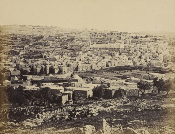 Hebron, The Town Showing the Great Mosk; Francis Bedford, English, 1815,1816 - 1894, London, England; 1862; Albumen silver