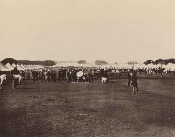 H.E. The Viceroy's Camp; Bourne & Shepherd, English, founded 1863, London, England; 1877; Woodburytype; 14.8 x 18.1 cm
