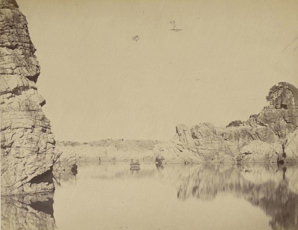 The Marble Rocks, Jubbulpore; Jabalpur, India; about 1863 - 1874; Albumen silver print
