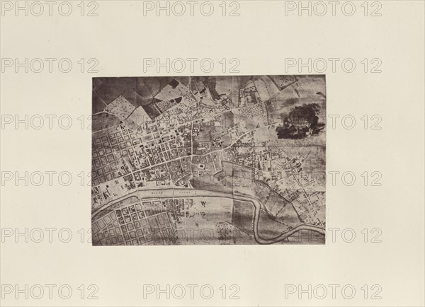 Map of Glasgow in 1807; Thomas Annan, Scottish,1829 - 1887, Glasgow, Scotland; 1878; Carbon print; 11.7 × 16.2 cm