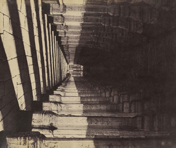 Madura. Trimul Naik's Choultry, Side Verandah from West; Capt. Linnaeus Tripe, English, 1822 - 1902, Madura, India; 1858