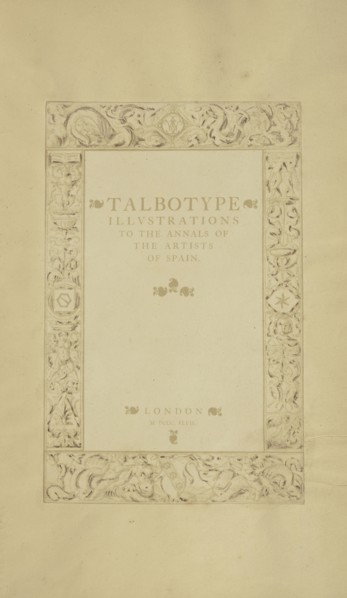 Title Page and Dedication; Nikolaas Henneman, British, 1813 - 1893, London, England; 1847; Salted paper print; 14.3 × 9.2 cm