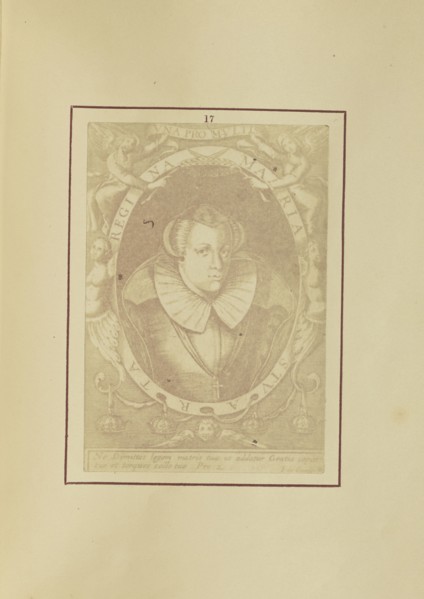 Portrait of Mary Queen of Scots; Nikolaas Henneman, British, 1813 - 1893, London, England; 1847; Salted paper print
