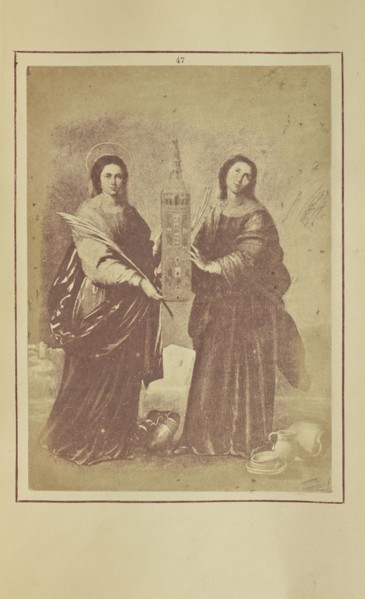 Sta. Rufina and Sta. Justa, Patronesses of Seville; Nikolaas Henneman, British, 1813 - 1893, London, England; 1847; Salted