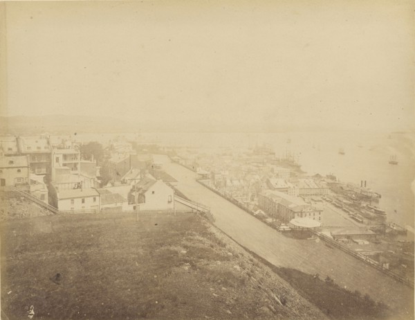 Quebec, Vue generale de la terrasse prise de la citadelle; Quebec, Canada; 1860s - 1880s; Albumen silver print
