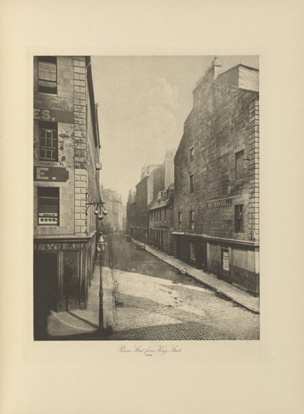 Princes Street from King Street; Thomas Annan, Scottish,1829 - 1887, Glasgow, Scotland; negative 1868, print 1900; Photogravure