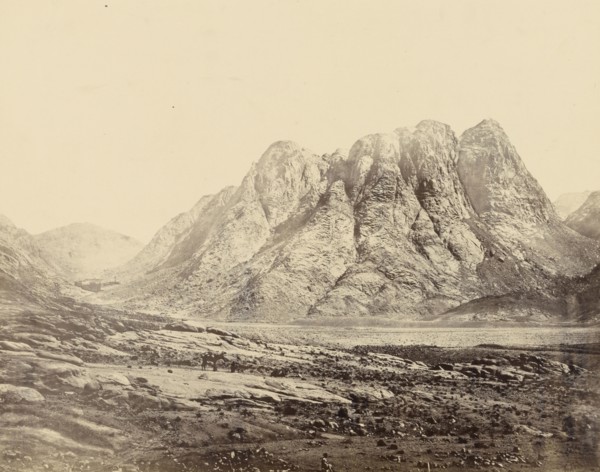 Mount Horeb, Sinai; Francis Frith, English, 1822 - 1898, Sinai; 1858; Albumen silver print