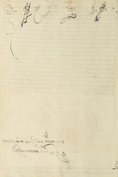 Inscribed Page; Madrid, Spain; completed in 1616; Leaf: 28.9 x 20 cm, 11 3,8 x 7 7,8 in