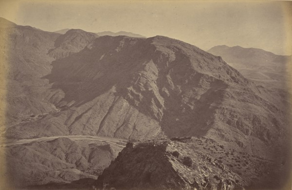 Desert mountains; John Burke, British, active 1860s - 1870s, Afghanistan; 1878 - 1879; Albumen silver print