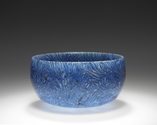 Bowl; Workshop in the Eastern Mediterranean, Italy; 1st century B.C; Glass; 5.2 x 10.2 cm 2 1,16 x 4 in