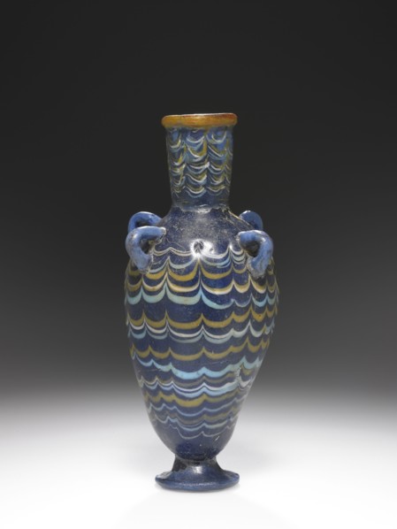 Amphoriskos; Egypt; about 1403 - 1347 B.C; Glass; 9.5 cm, 3 3,4 in
