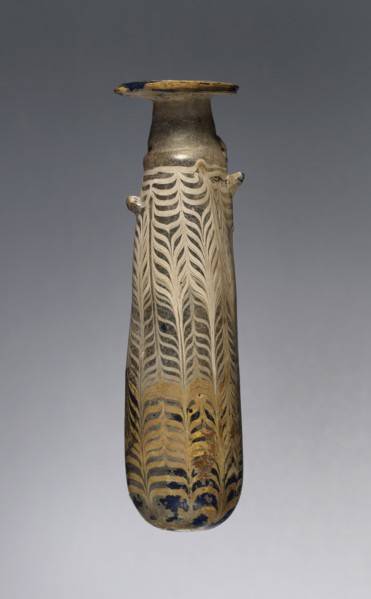 Alabastron; Olbia, perhaps, Ukraine; 4th - 3rd century B.C; Glass; 13.3 cm, 5 1,4 in