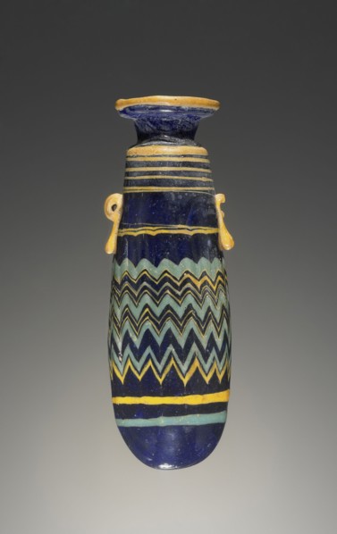 Alabastron; Eastern Mediterranean; 6th - 3rd century B.C; Glass; 6.7 cm, 2 5,8 in