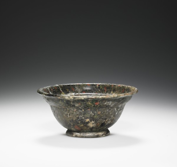 Mosiac Bowl; Eastern Mediterranean; end of 1st century B.C.–1st century A.D; Glass; 4 × 9 cm, 1 9,16 × 3 9,16 in