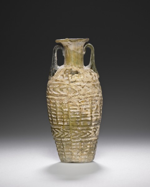 Basket Amphoriskos; Eastern Mediterranean; 1st century; Glass; 10.5 cm, 4 1,8 in