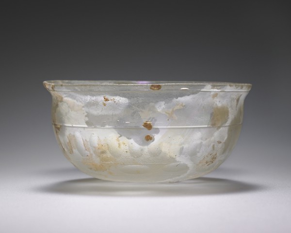 Bowl; Eastern Mediterranean; 2nd - 3rd century; Glass; 3.8 x 8 cm, 1 1,2 x 3 1,8 in