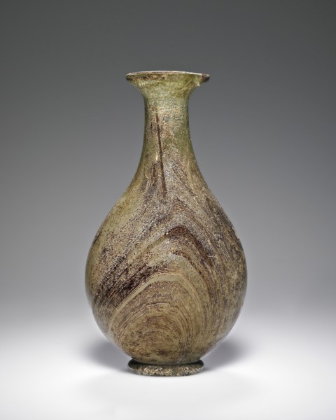 Jug; Eastern Mediterranean; 1st - 2nd century; Glass; 14.5 x 7.3 cm, 5 11,16 x 2 7,8 in