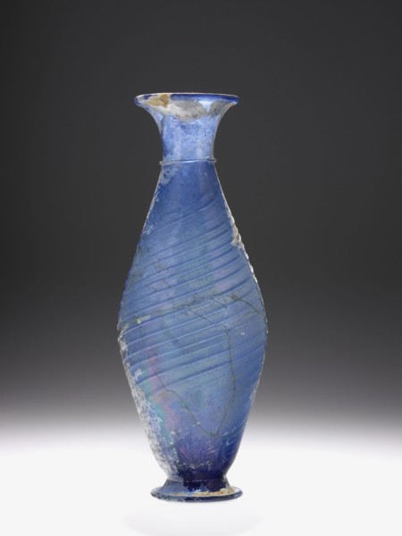 Flask; Roman Empire; 3rd–4th century A.D; Glass; 17.1 cm, 6 3,4 in