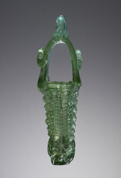 Quadripartite Kohl Tube; Roman Empire; 5th - 6th century; Glass; 22.5 x 6 cm, 8 7,8 x 2 3,8 in