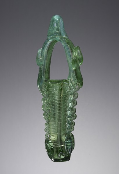 Quadripartite Kohl Tube; Roman Empire; 5th - 6th century; Glass; 22.5 x 6 cm, 8 7,8 x 2 3,8 in