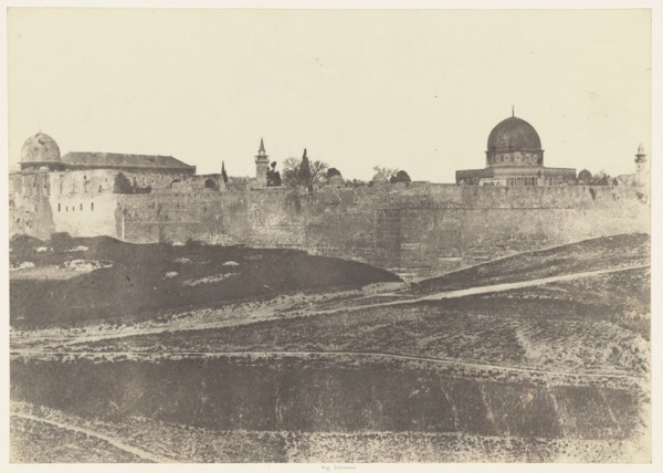 Jérusalem. Enceinte du Temple. Vue générale de la face Sud 2; Auguste Salzmann, French, 1824 - 1872, Louis Désiré Blanquart