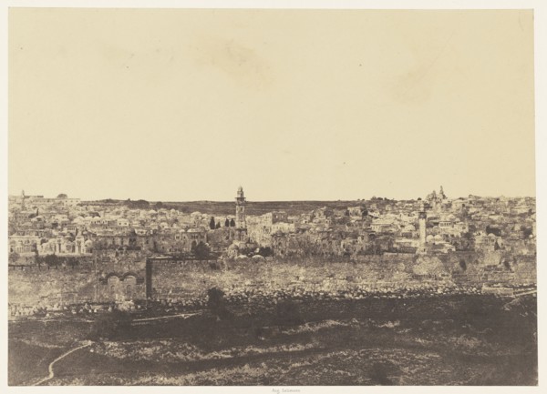 Jérusalem. Enceinte du Temple. Vue générale de la face Est. Pl. 3; Auguste Salzmann, French, 1824 - 1872, Louis Désiré