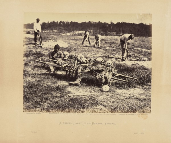 A Burial Party, Cold Harbor, Virginia; John Reekie, American, active 1860s, Alexander Gardner, American, born Scotland, 1821