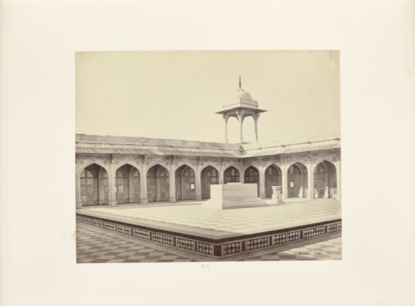 Secundra; The Mausoleum of Akbar, the Upper Marble Sarcophagus; Samuel Bourne, English, 1834 - 1912, Agra, India; about 1866