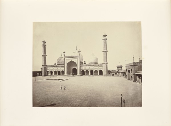 Delhi; The Jumma Musjid, the Mosque and Quadrangle; Samuel Bourne, English, 1834 - 1912, Delhi, India; about 1866; Albumen
