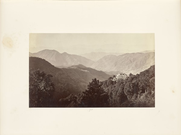Simla; The Yarrows with Shalli Peaks in the Background from Inverarm; Samuel Bourne, English, 1834 - 1912, Simla, India; 1868