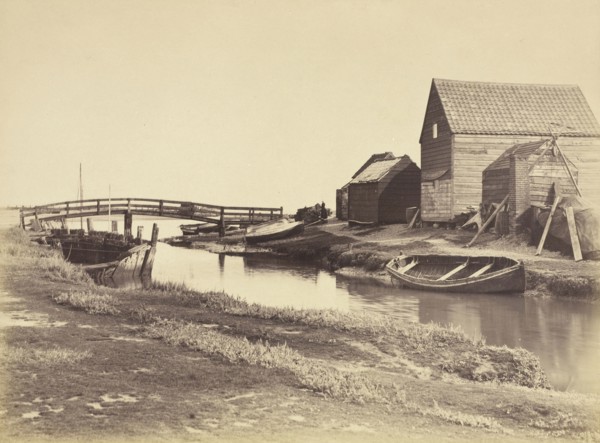 Tidal Creek and Old Warehouses South of Southwold, Suffolk; Peter Henry Emerson, British, born Cuba, 1856 - 1936, England