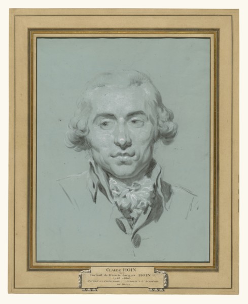 Portrait of François-Jean Hoin, 1748 - 1808, the artist's brother; Claude Jean-Baptiste Hoin, French, 1750 - 1817, France